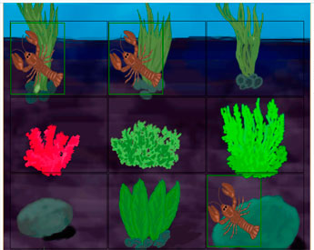 Картинка для теста Среди кораллов
